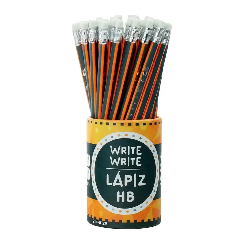 Lápiz de Grafito ZIN ZIN Triangular, HB gris, 72 piezas