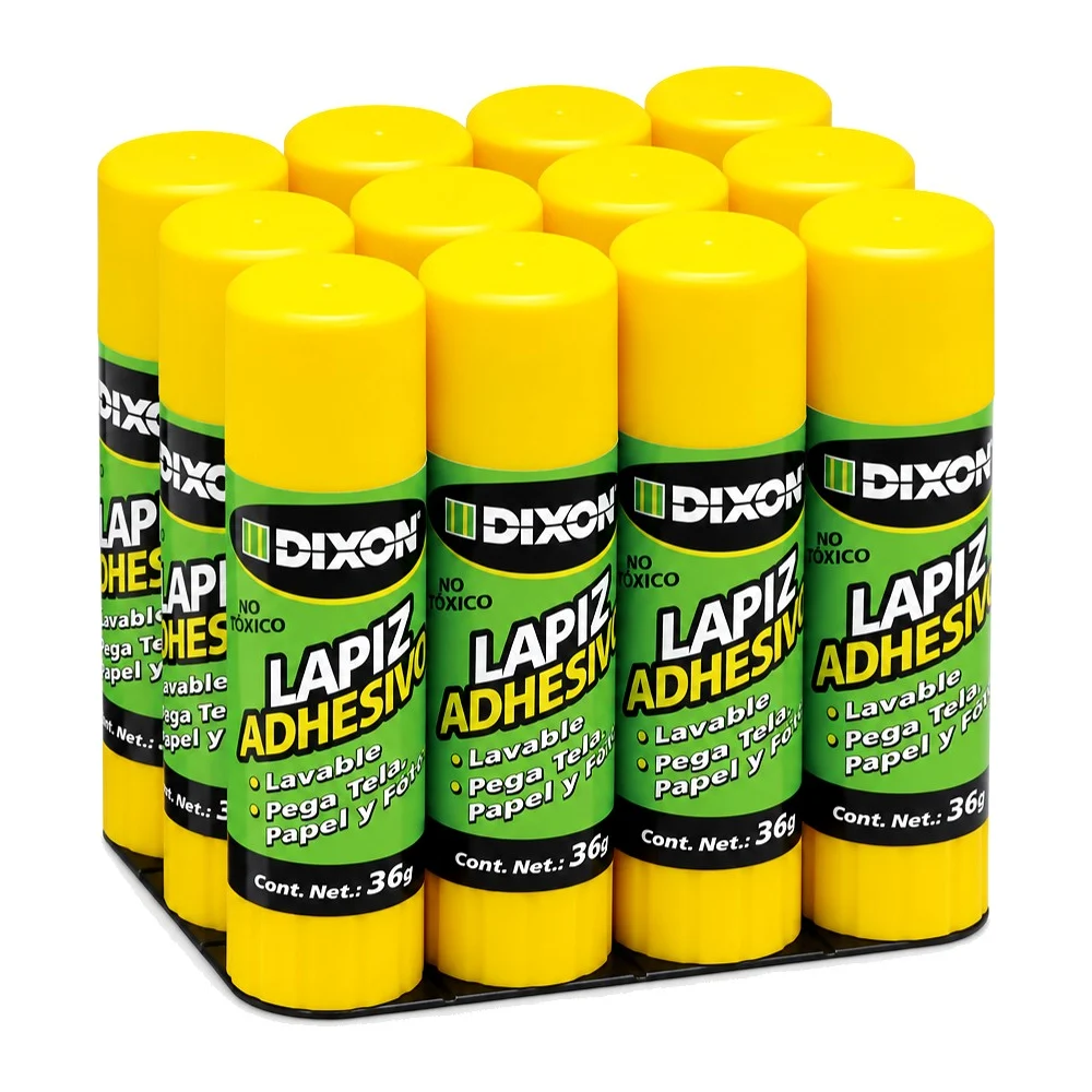 Lápiz Adhesivo Dixon Jumbo, Tamaño jumbo, 12 piezas