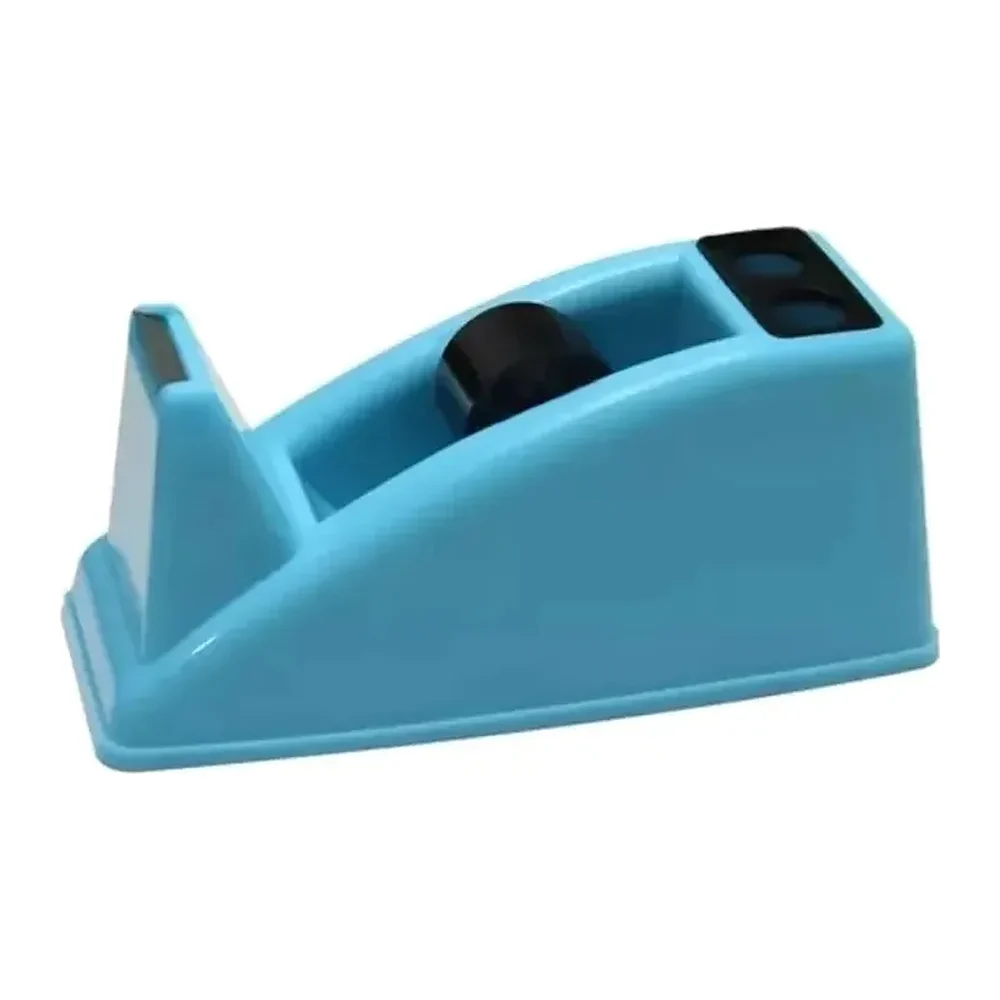 Dispensador de Cinta Diurex Económico, Azul 10 x 5 x 4 cm, 1 pieza