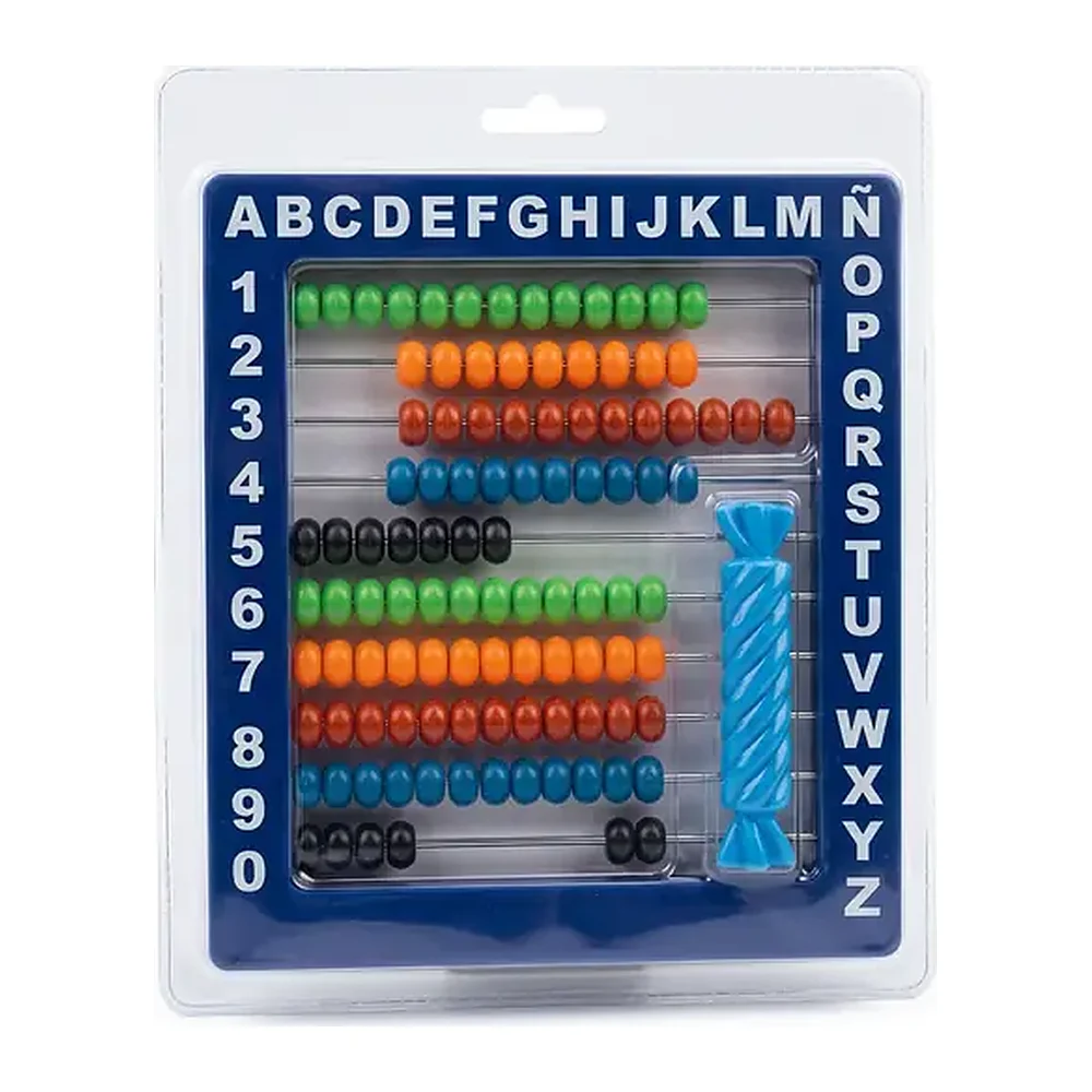 Ábaco Escolar Chico, Cuentas de colores, 1 pieza
