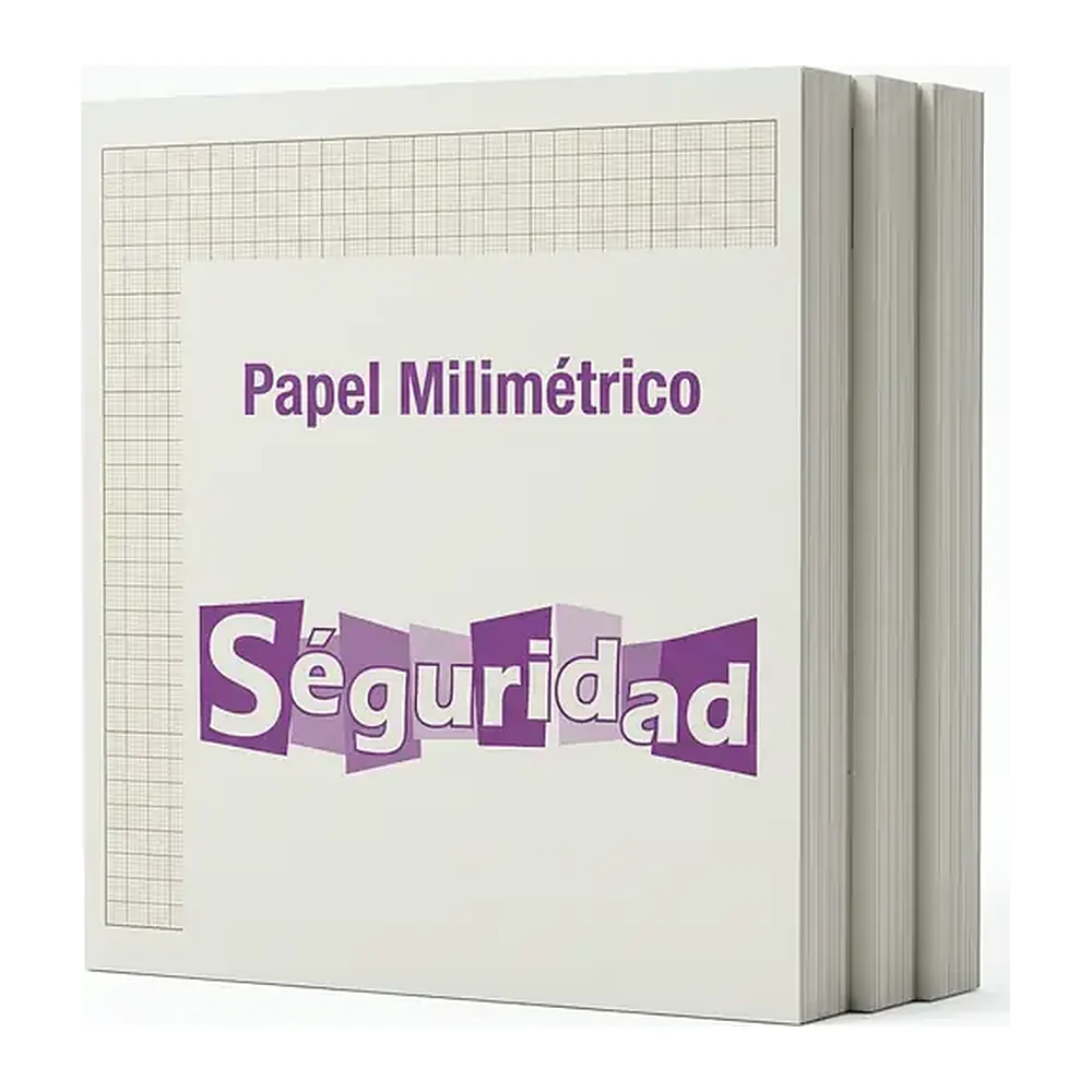 Block de Papel Milimétrico, Para dibujo técnico, 3 piezas