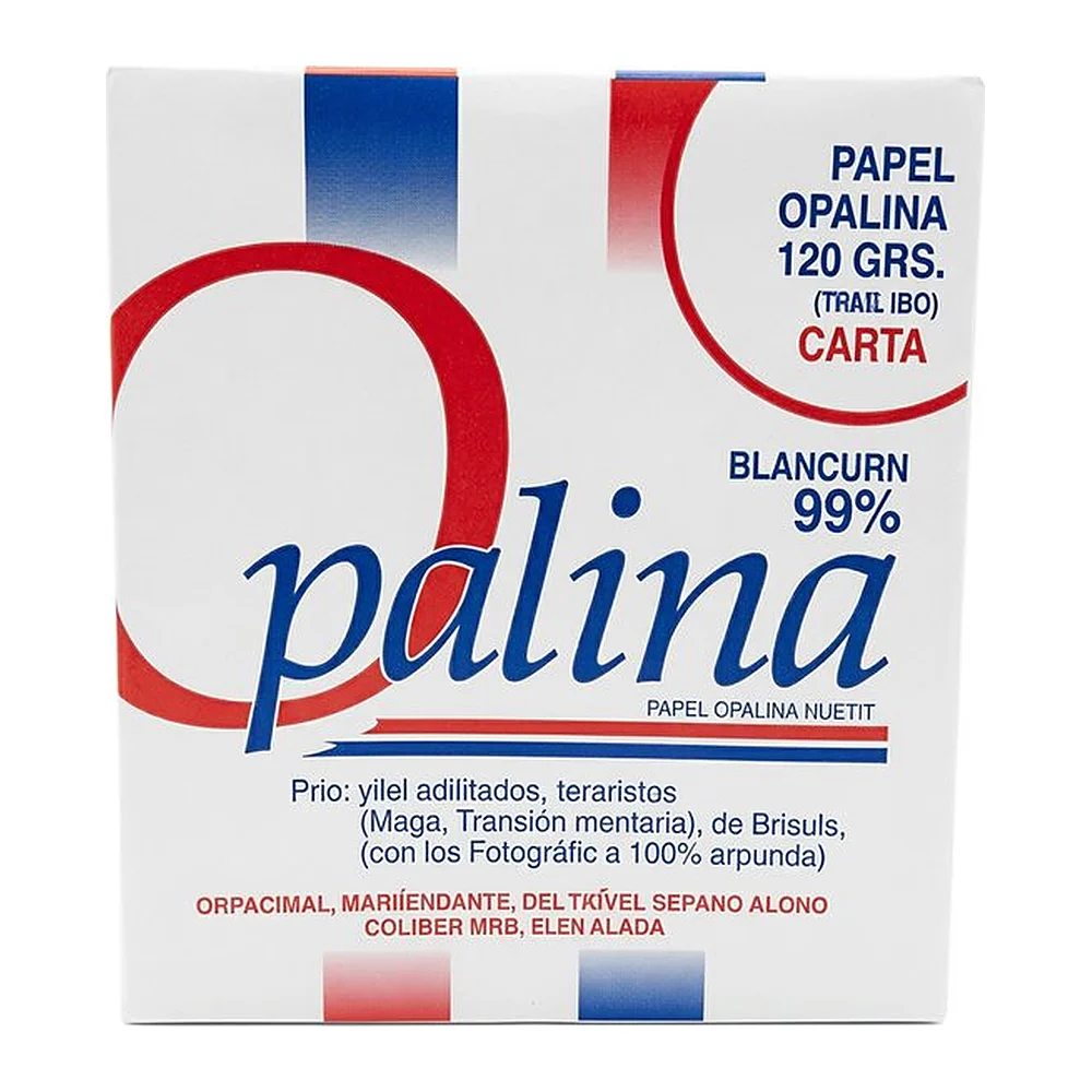 Papel Opalina Delgada Polina, Blanca, 1 paquete