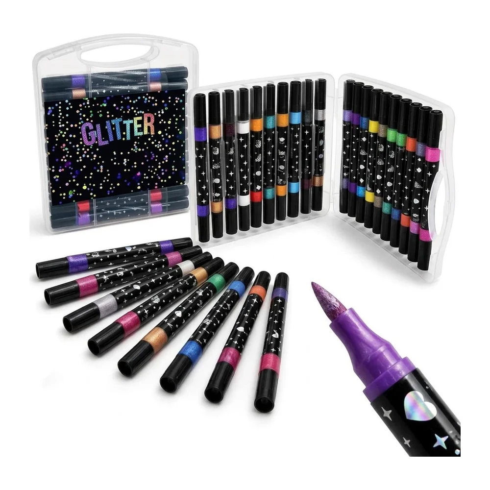 Marcadores Glitter NaughtyHue, Surtidos, 72 piezas